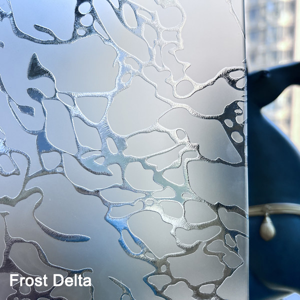 Acid Etched Design Glass